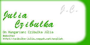julia czibulka business card