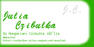 julia czibulka business card